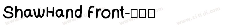 ShawHand Front字体转换
